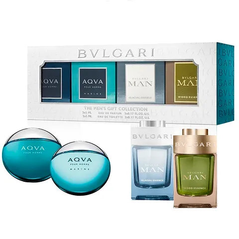 Set Bvlgari Mini 4 Pcs Variety For Men