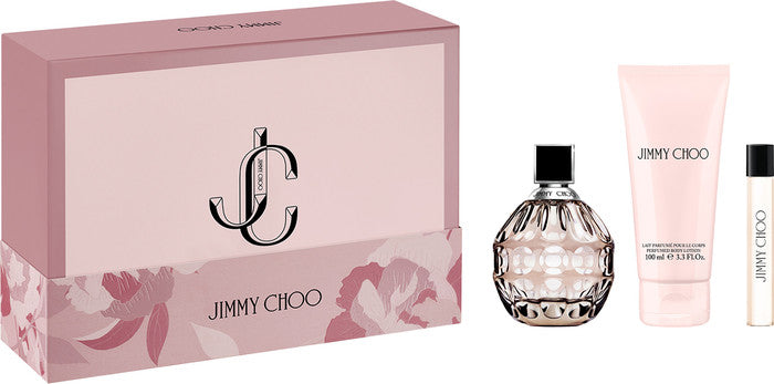 Set Jimmy Choo 3 Pcs (3.3 oz EDP + BL + Mini) For Women