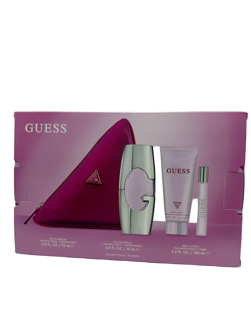 Set Guess 4 Pcs (2.5 oz EDP + BL + Mini + Bag) For Women