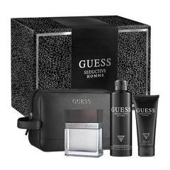 Set Guess Seductive Homme 4 Pcs (3.4 oz EDT + BS + SG + Pouch)