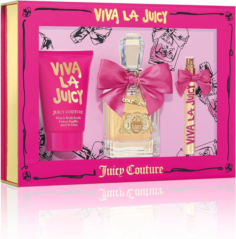 Set Viva La juicy 3 Pcs (3.4 oz EDP + BL + Mini) For Women