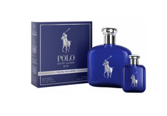 Travel Set Polo Blue 2 Pcs (4.2 oz EDT + Mini 0.5 oz EDT) For Men