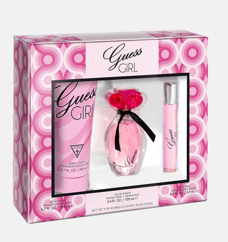 Set Guess Girl 3 Pcs (3.4 oz EDT + BL + Mini)