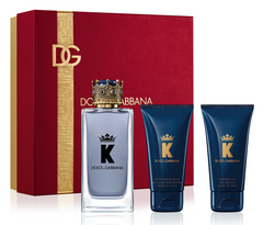 Set D&G King 3 Pcs (3.3 oz EDT + AS +SG) For Men