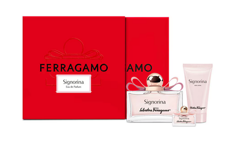 Set Signorina 3 Pcs (3.4 oz EDP + BL + Mini) For Women