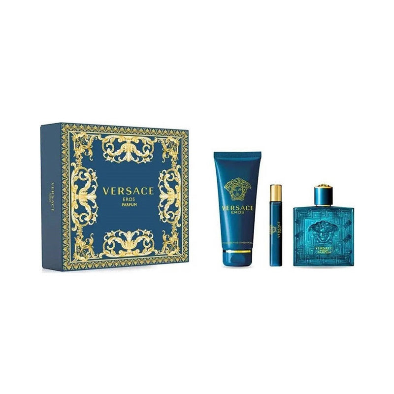 Set Eros 3 Pcs (3.4 oz EDP + SG + Mini) For Men