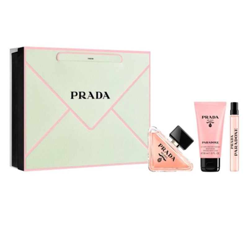 Set Prada Paradoxe 3 Pcs (3.0 oz EDP + BL + Mini) For Women