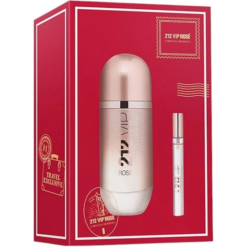 Set 212 Vip Rose 2 Pcs (2.7 oz EDP Sp + Mini) For Women