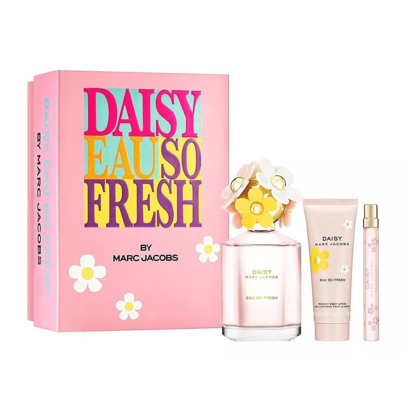 Set Daisy eau So Fresh 3 Pcs (4.2 oz EDT + BL + Mini) For Women