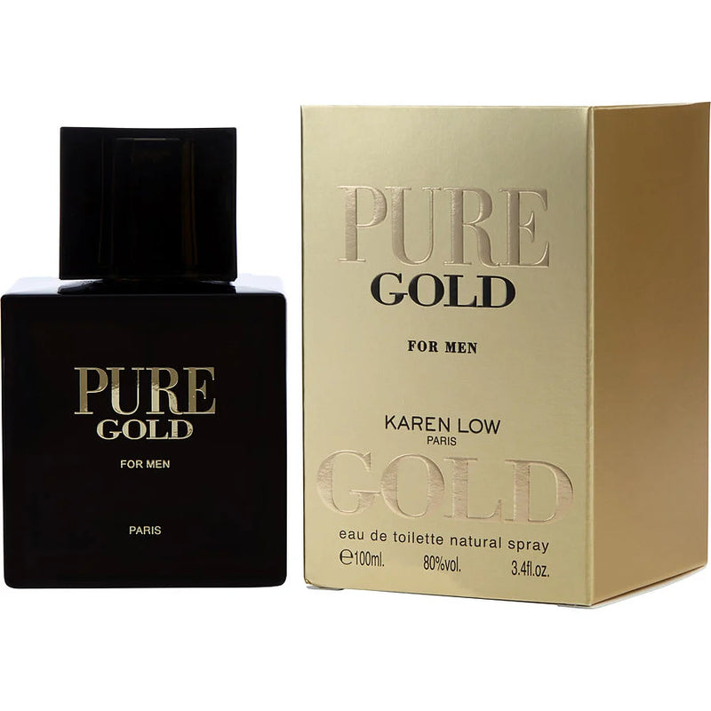 Pure Gold 3.4 oz EDT For Men