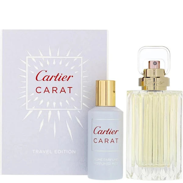 Set Cartier Carat 2 Pcs (3.3 oz EDP + Body & Hair Mist 1.7 oz) For Women